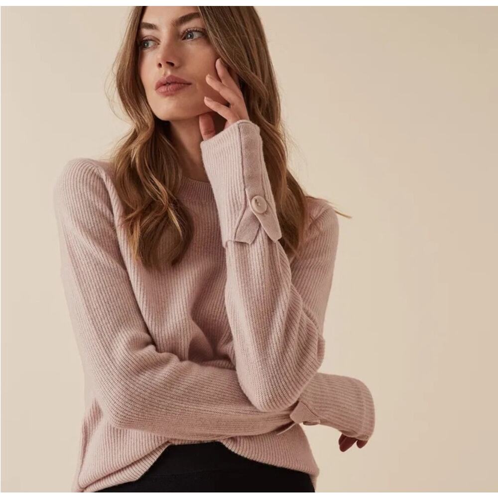 Reiss Pink Crew Neck Sweater